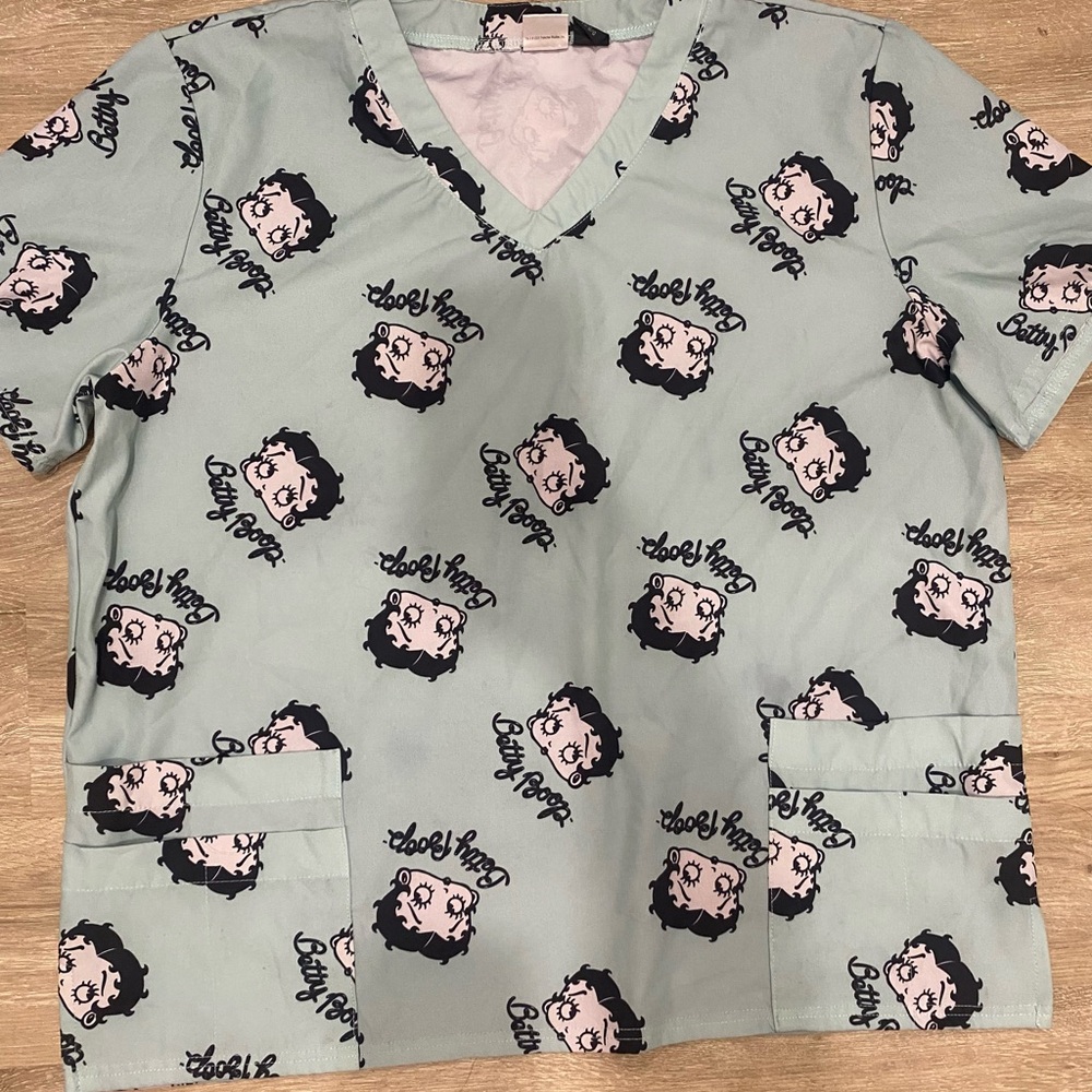 Betty boop scrub top